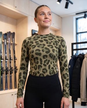 Sage Green Feline Base Layer Top base layers