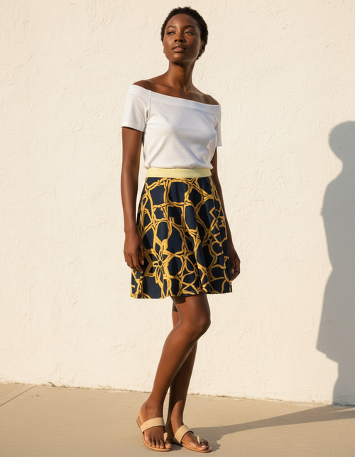 Mosaic skater skirts
