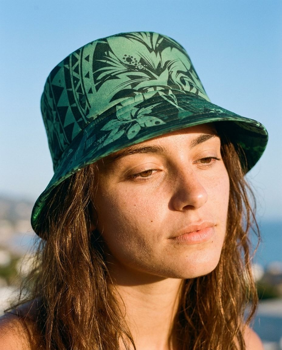 Runway Emerald Koa Lehua bucket hats — view 1 of 2