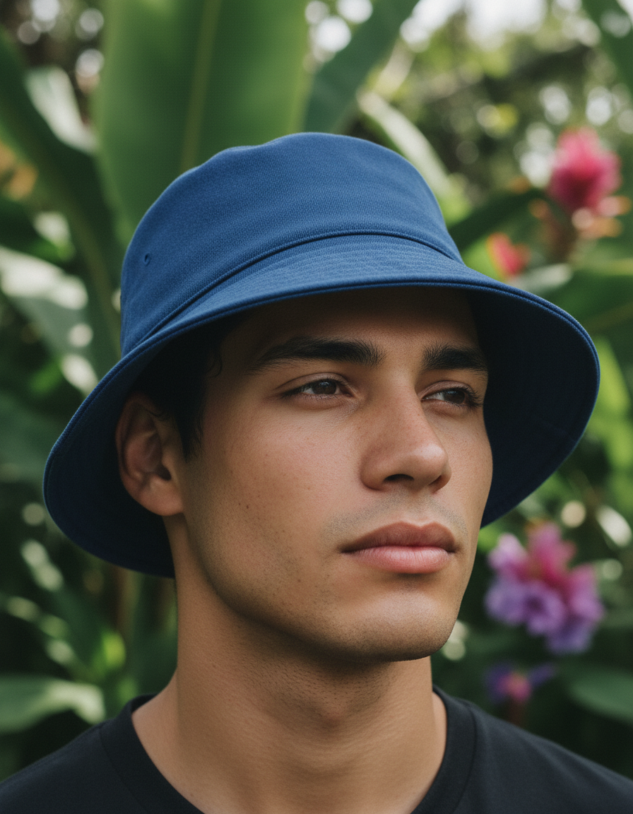 Bucket hat in Denim