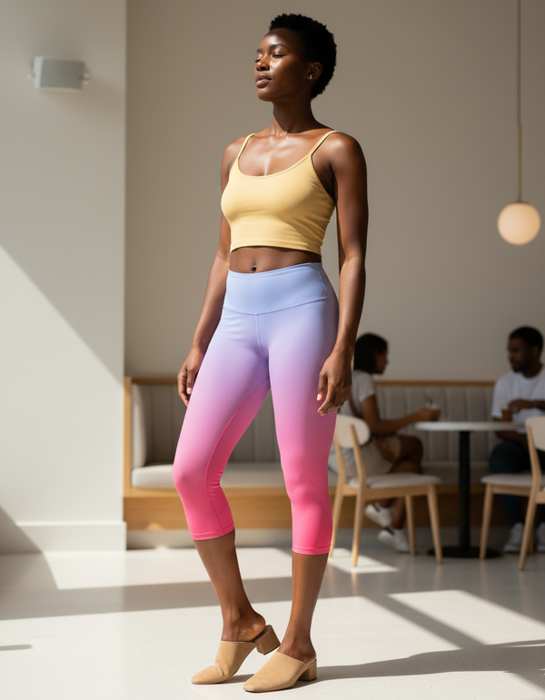 Aura Gradient capri leggings