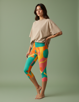 Vibrance Capri Leggings Capri Leggings — Dripper