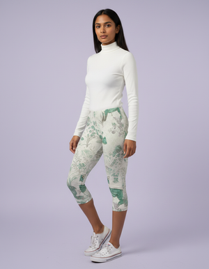 Jelly Mint Haven Leggings Capri Leggings — Dripper
