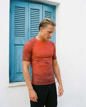 Men's Fiery Red Riptide men's rashguards