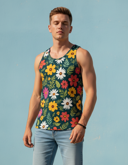 Men's Daisy men's tank tops