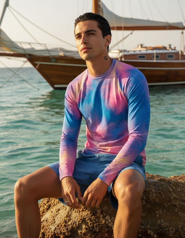Ice-dye Collection Rash Guard rashguards