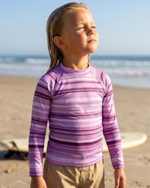 Kids Lilac Eclipse Rash Guard Kids Rash Guard — Lolekai