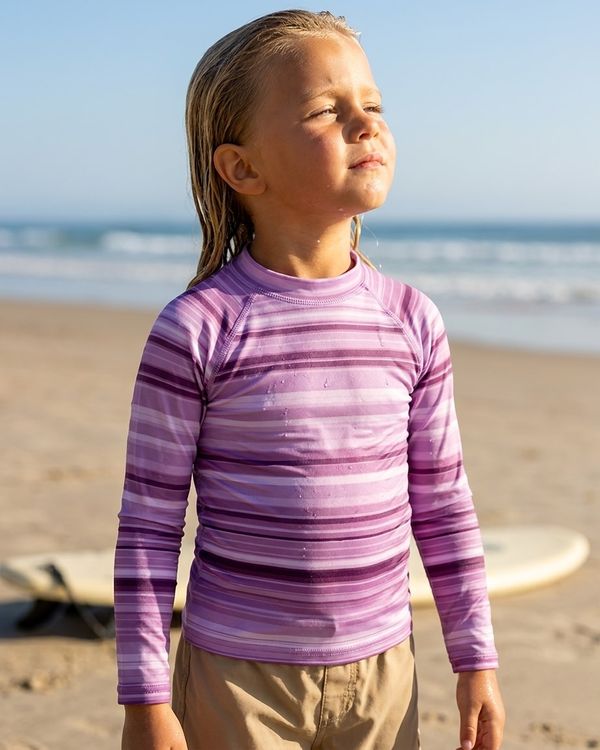 Girls Lilac Eclipse Rash Guard