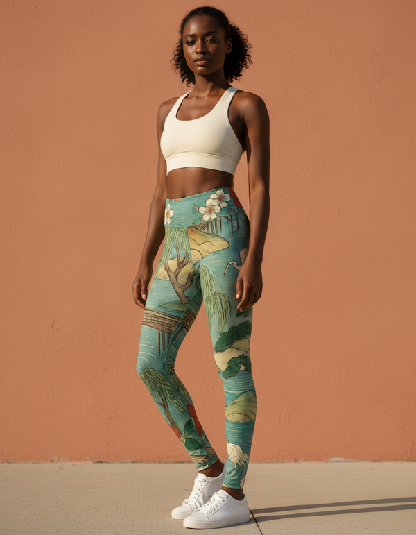 Hiroshige Ukiyo-e Women's Leggings women's leggings