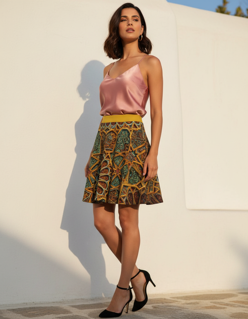 Zellij Skater Skirt Skater Skirt — Dripper