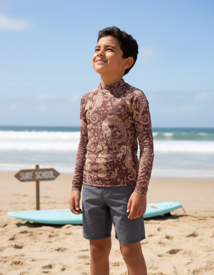 Rashguard — Kids Tea Rose Triton