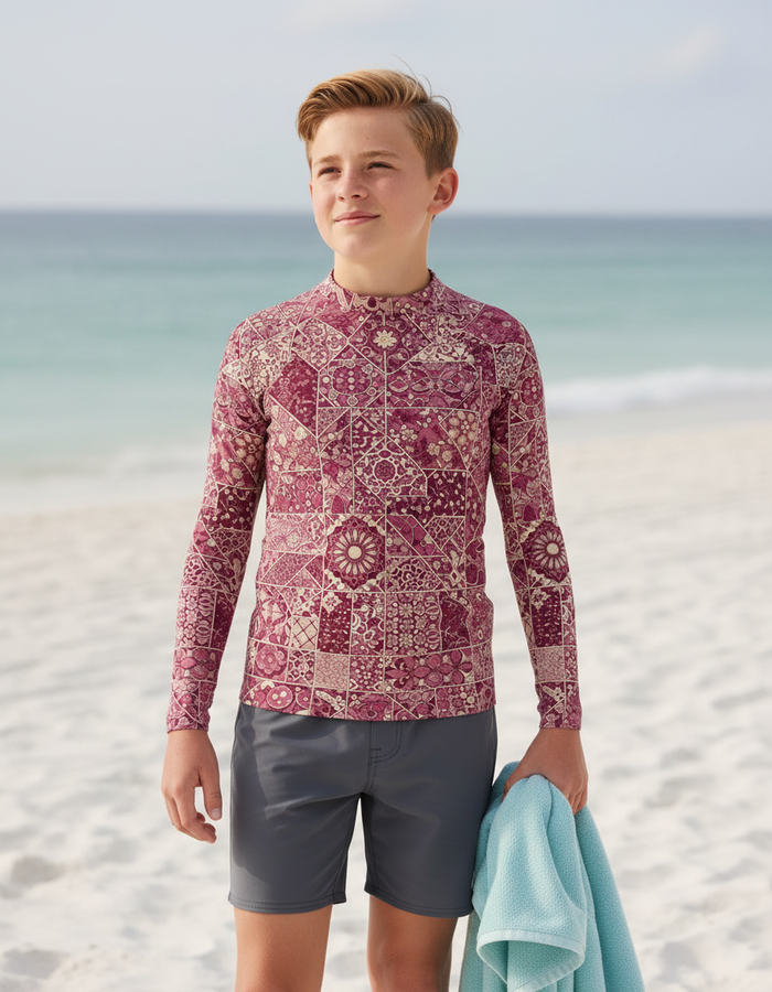 Rashguard — Youth Amaranth Riad