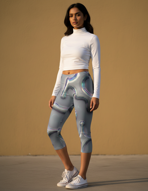 Neon Leggings Capri Leggings — Dripper