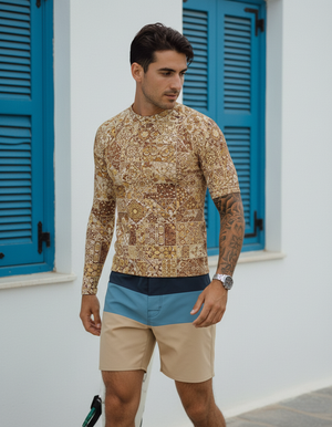 Amber Haze Riad Rash Guard Men's Rashguard — Dripper