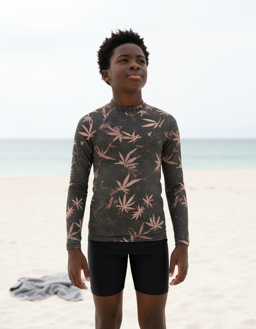 Youth Tea Rose Mizu youth rashguards