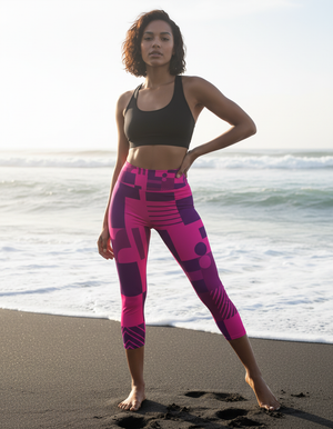 Vibrance Capri Yoga Leggings Capri Yoga Leggings — Dripper