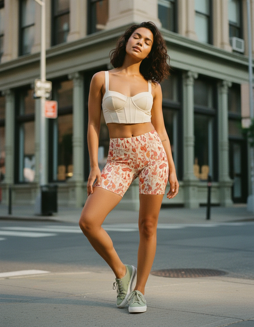 Fiery Red Bramble Short Shorts Short Shorts — Lolekai