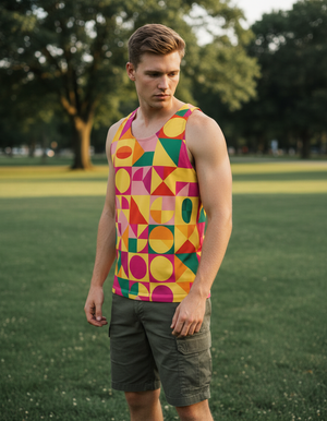 Men's Muskmelon Kandinsky men's tank tops