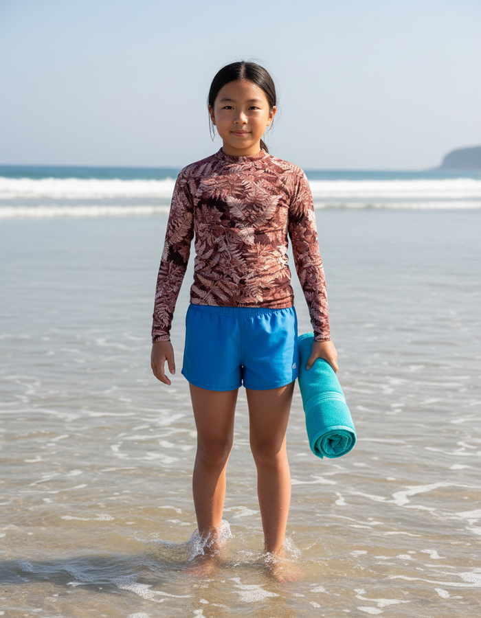Rashguard — Youth Tea Rose Verdant
