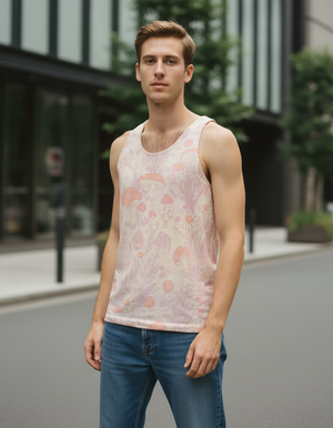Burnished Lilac Moss Tank Top Men's Tank Top — Dripper