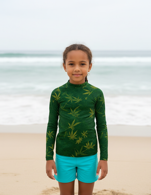 Kids Runway Emerald Mizu kids rashguards