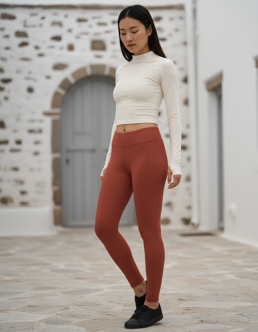Full-Length Leggings in Burnt Sienna