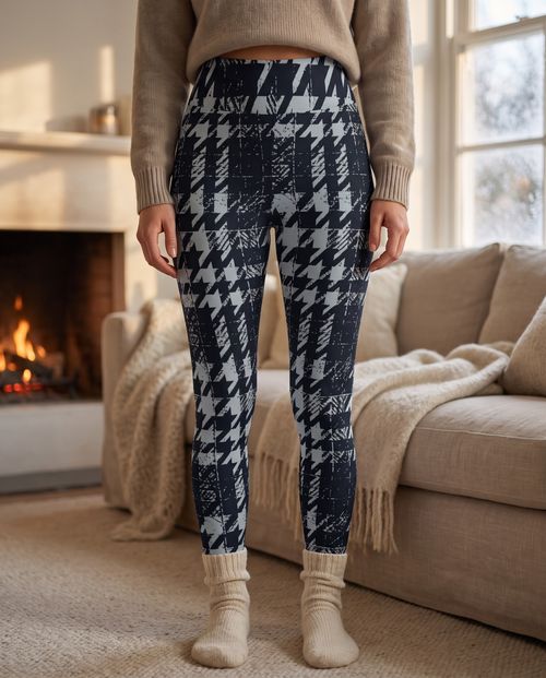 Glacier Houndstooth Base Layer Bottoms