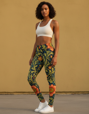 Acanthus full-length leggings