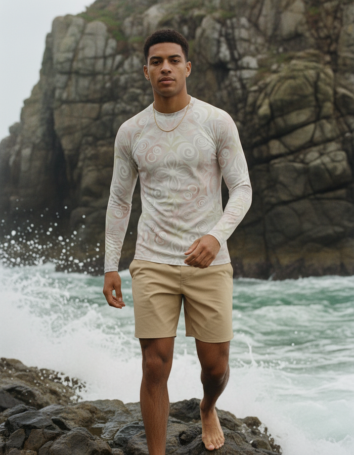 Rashguard — Men's White Onyx Prism