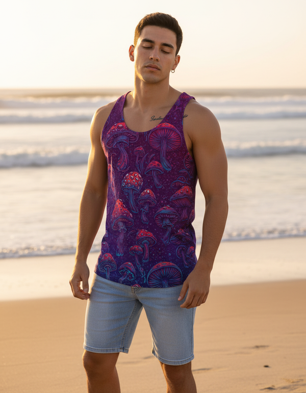 Mushroom Collection men's tank tops