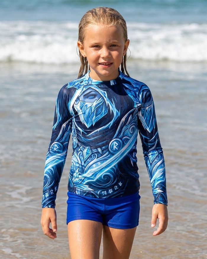 Rashguard — Girls Frost Warrior (White)