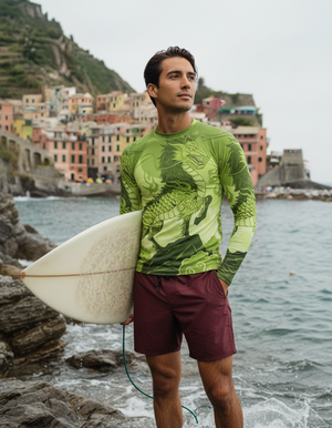 Lime Sora Rash Guard Men's Rashguard — Dripper