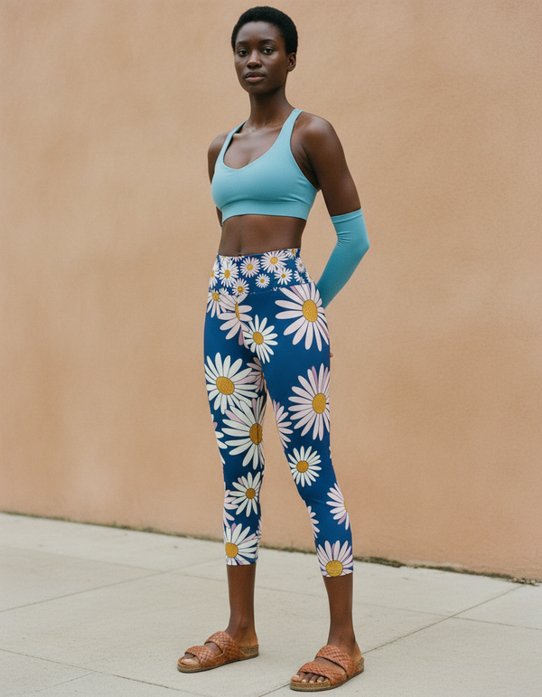 Daisy Collection capri yoga leggings