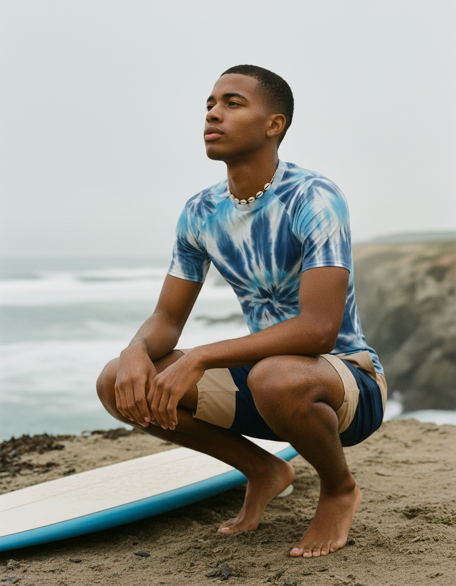 Marina Nebula Rash Guard Men's Rashguard — Lolekai