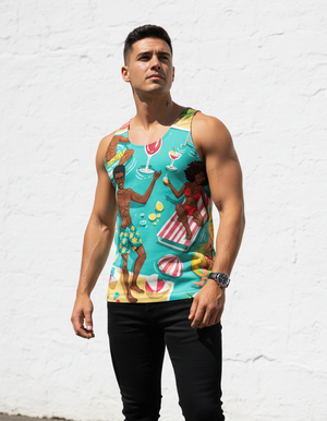 Ripple Tank Top Men's Tank Top — Dripper