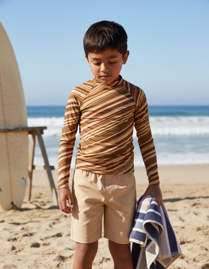 Amber Haze Sway Kids Rash Guard Kids Rash Guard — Dripper