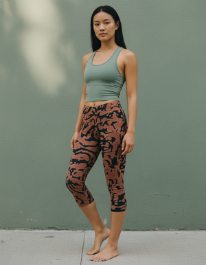 Burnt Sienna Lattice leggings