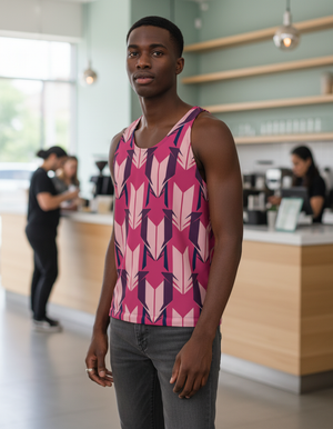 Hot Pink Kumo Tank Top Men's Tank Top — Dripper