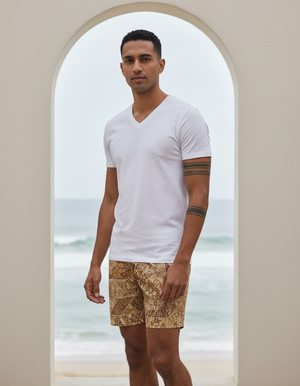 Amber Haze Riad men's swim trunks