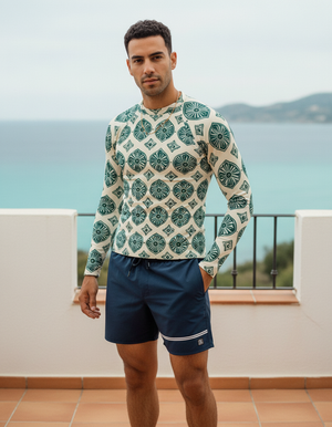 Transformative Teal Yuki Rash Guard Men's Rashguard — Dripper