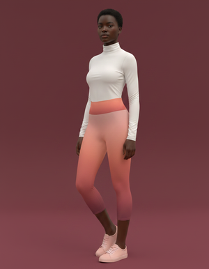 Dusty Rose Celestia Capri Yoga Leggings Capri Yoga Leggings — Dripper