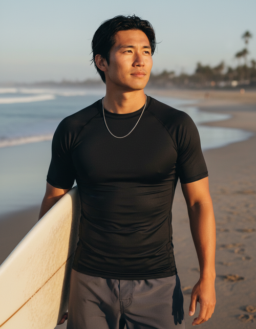 Onyx Rash Guard Men's Rashguard — Lolekai