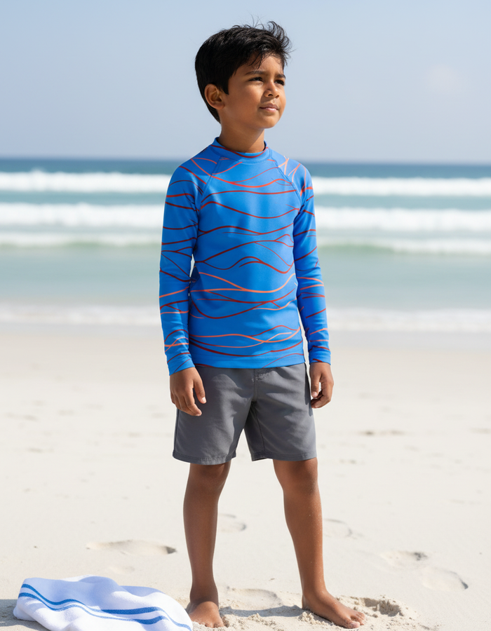 Rashguard — Kids Lava Falls Aqua