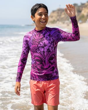 Boys Honua Poni boys youth rashguards