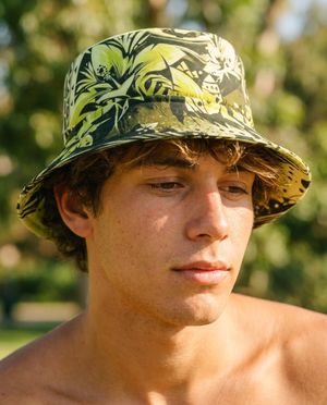 Lime Koa Uli bucket hats
