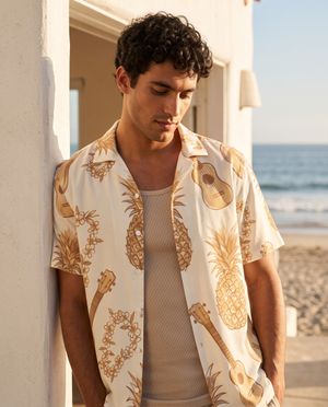 Poipu men's hawaiian shirts
