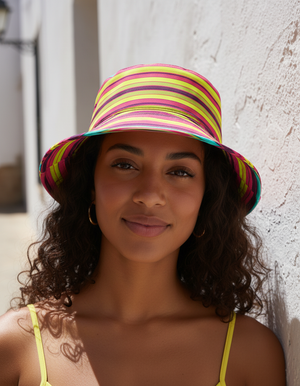 Striped Collection bucket hats