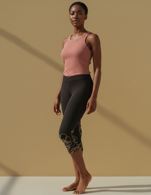 Ink Botanica Capri Leggings capri leggings