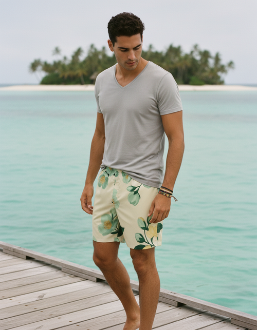 Jelly Mint Aroma Men's Swim Trunks Men's Swim Trunks — Dripper
