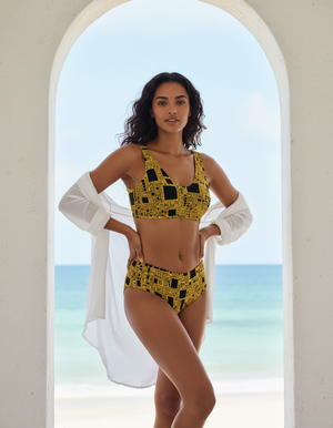 Gilded High-Waisted Bikini High-Waisted Bikini — Dripper